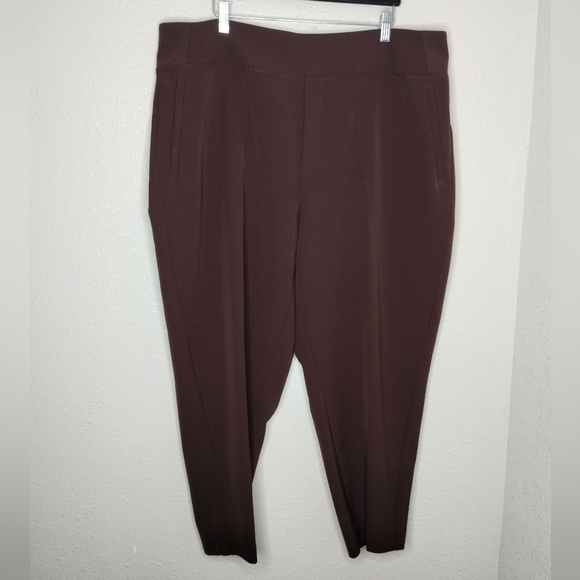 Athleta Endless High Rise Pants Brown Women's Plus Size 20 - Picture 2 of 8